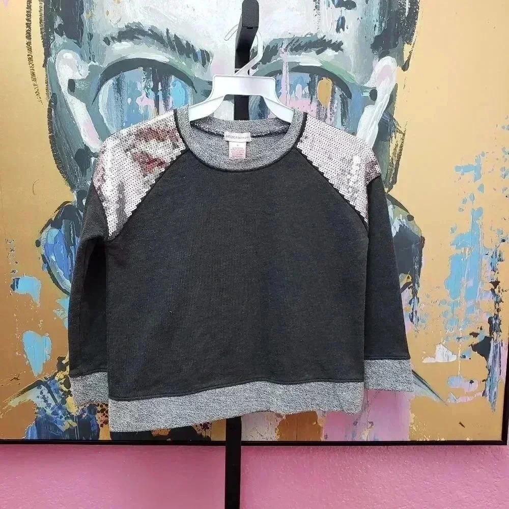 Design History Girls Sweatshirt with Sequin